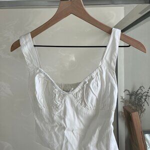 WITH JEAN white tank top